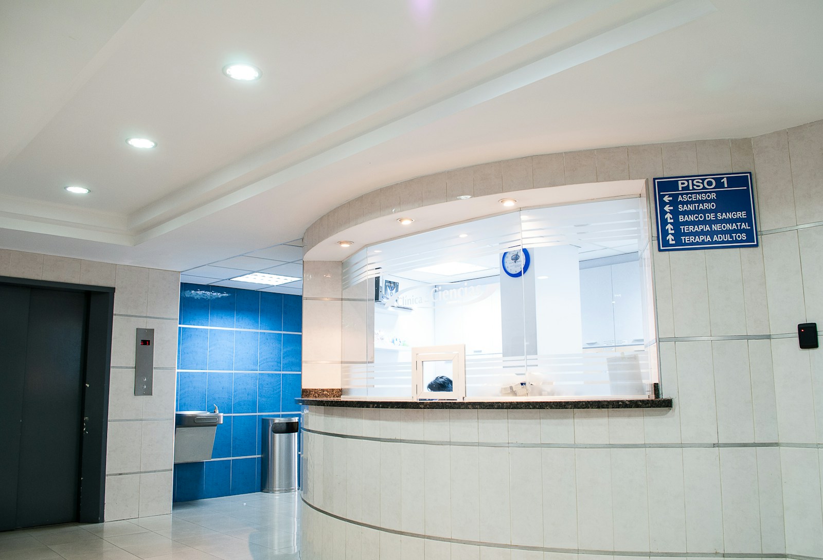 Medical clinic reception area kept open during a property response