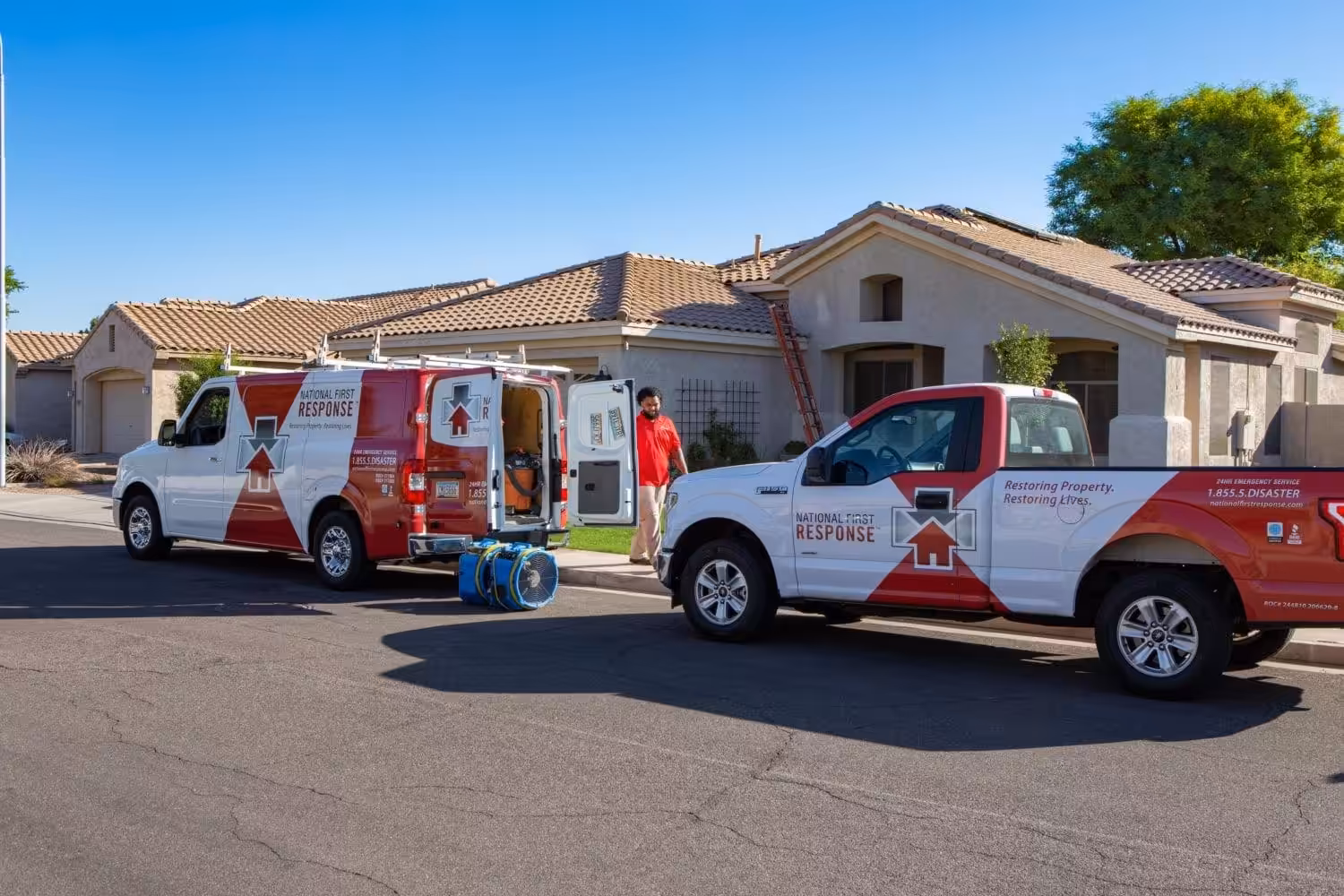 Water damage restoration services